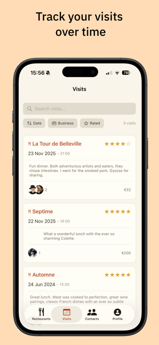 BentoBook – Restaurant Diary Screenshot 3 of 5