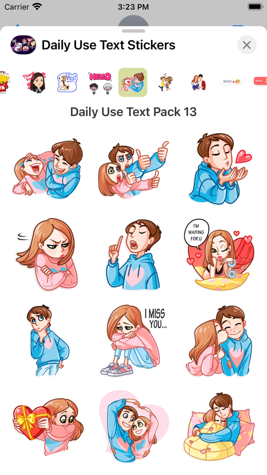 #3. Daily Use Text Stickers (iOS) 由: Ankur Meghani