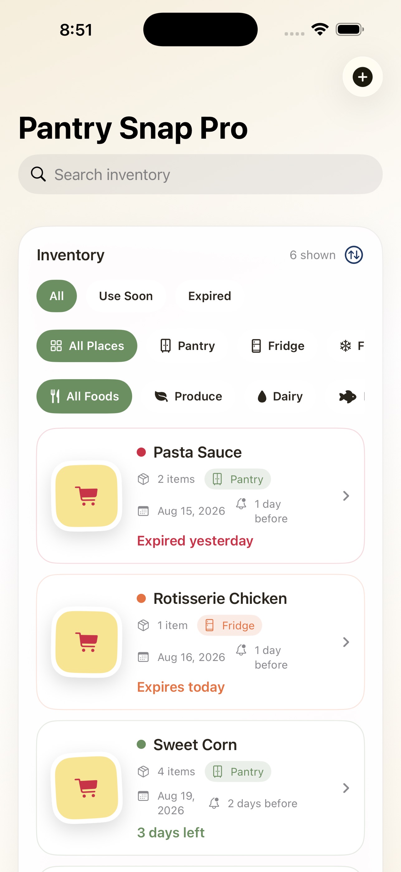 Pantry Snap Pro: Food Tracker screenshot 2 of 6