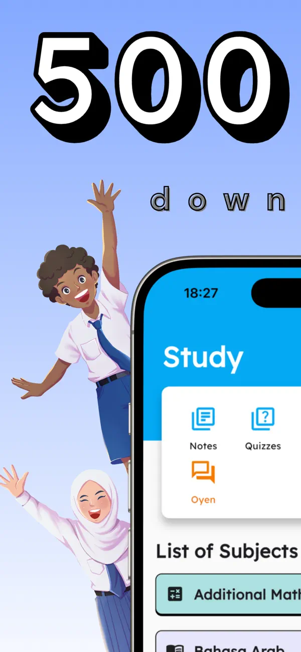 Screenshot #1 pour JomStudy - Form 1 - 5 KSSM App
