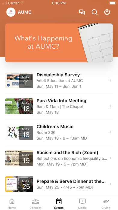 Arvada United Methodist Church Screenshot