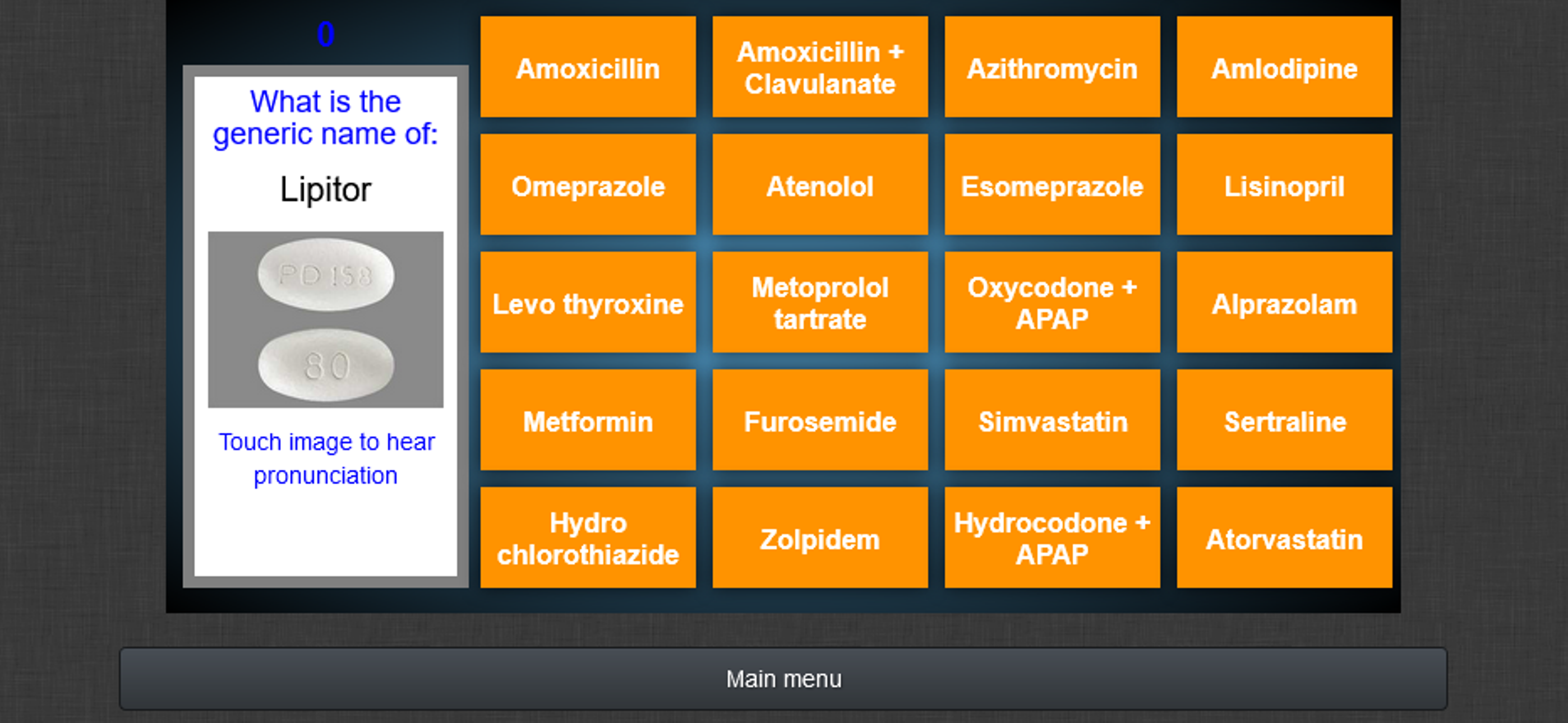 Top 200 Drug Matching Game