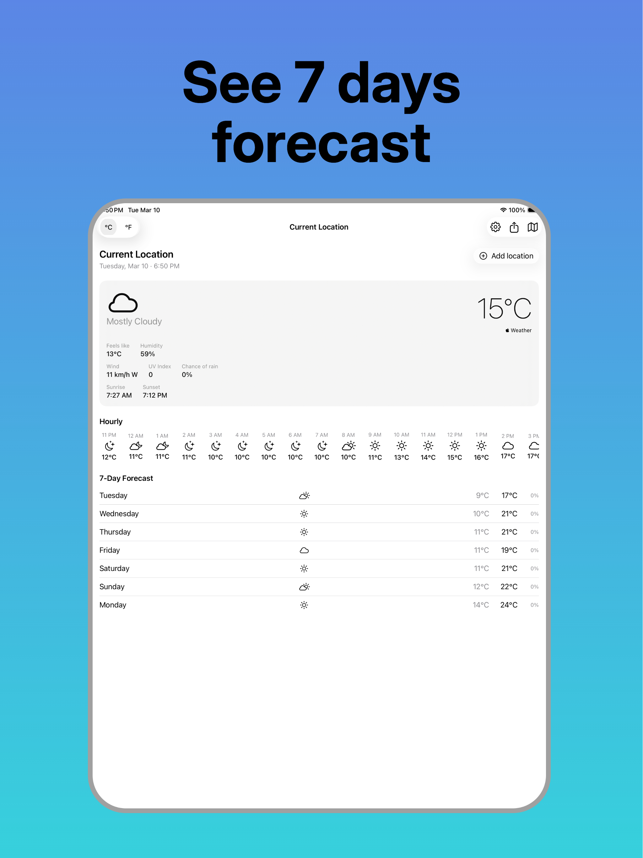 Weather Sunny: UV Index & Rain screenshot 5