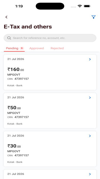 Kotak fyn:Business Banking app screenshot