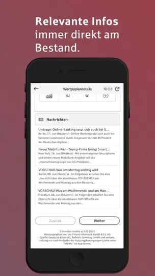 Screenshot von S-Invest - Wertpapiere & Börse auf dem iPhone 8