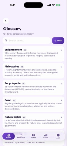 QCAA Study Modern History iPhone screenshot