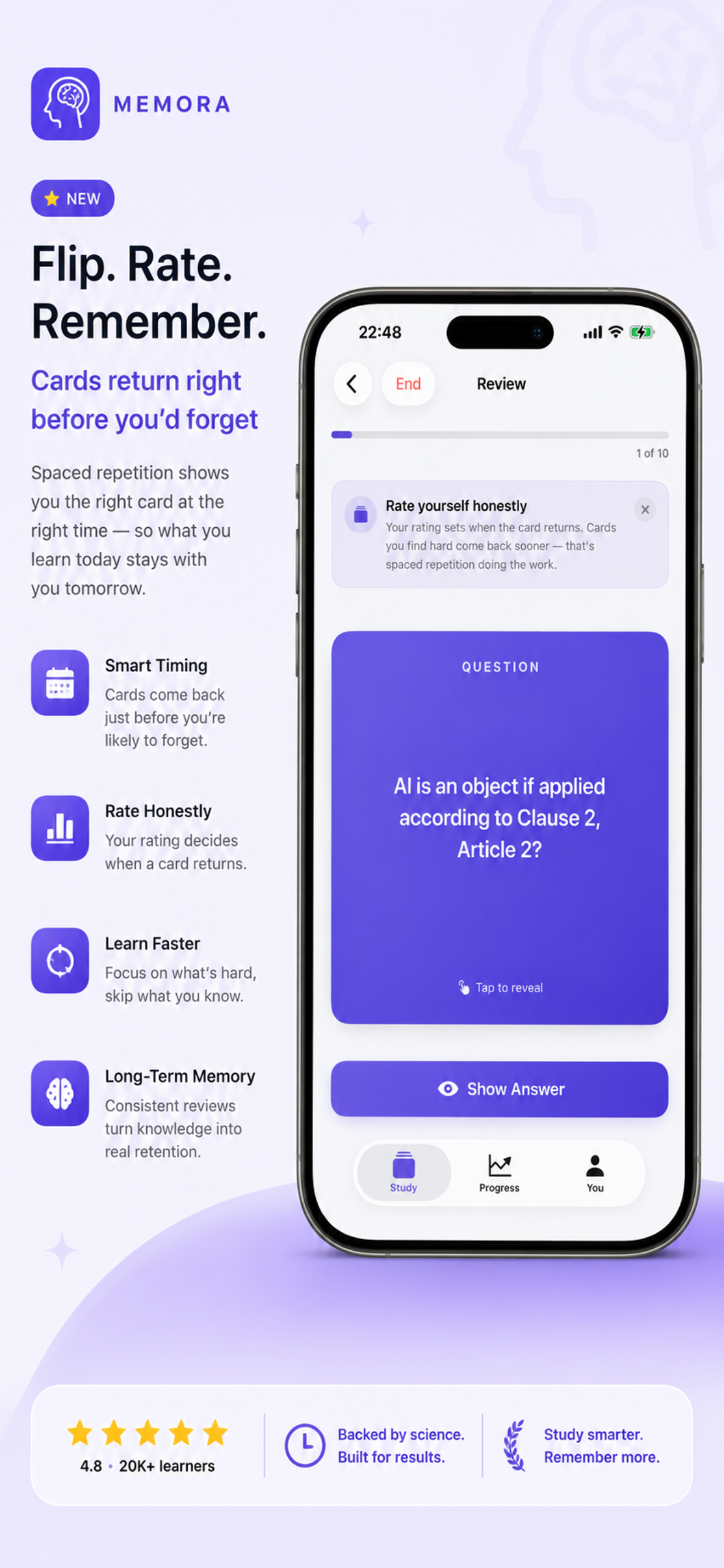 Memora: AI Flashcards & Quiz screenshot 5