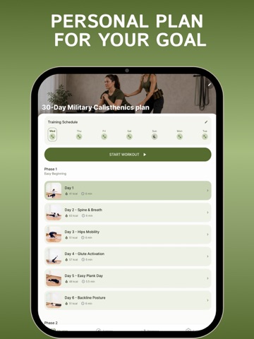 Military Calisthenics - Women iPad screenshot