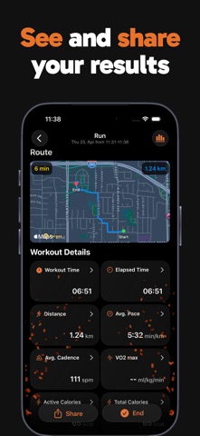 FitData: Workout & Run Tracker iPhone screenshot
