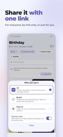Wishdo: Wishlist & Gift List Screenshot 4 of 6