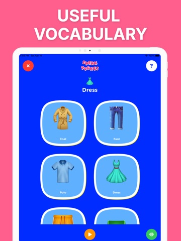Spanish for kids 3+ Speak Po iPad screenshot