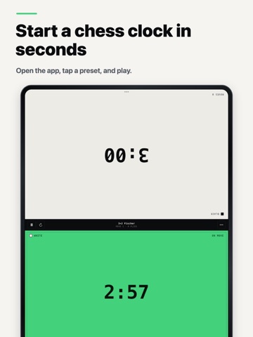 Chess Clock Blitz iPad screenshot