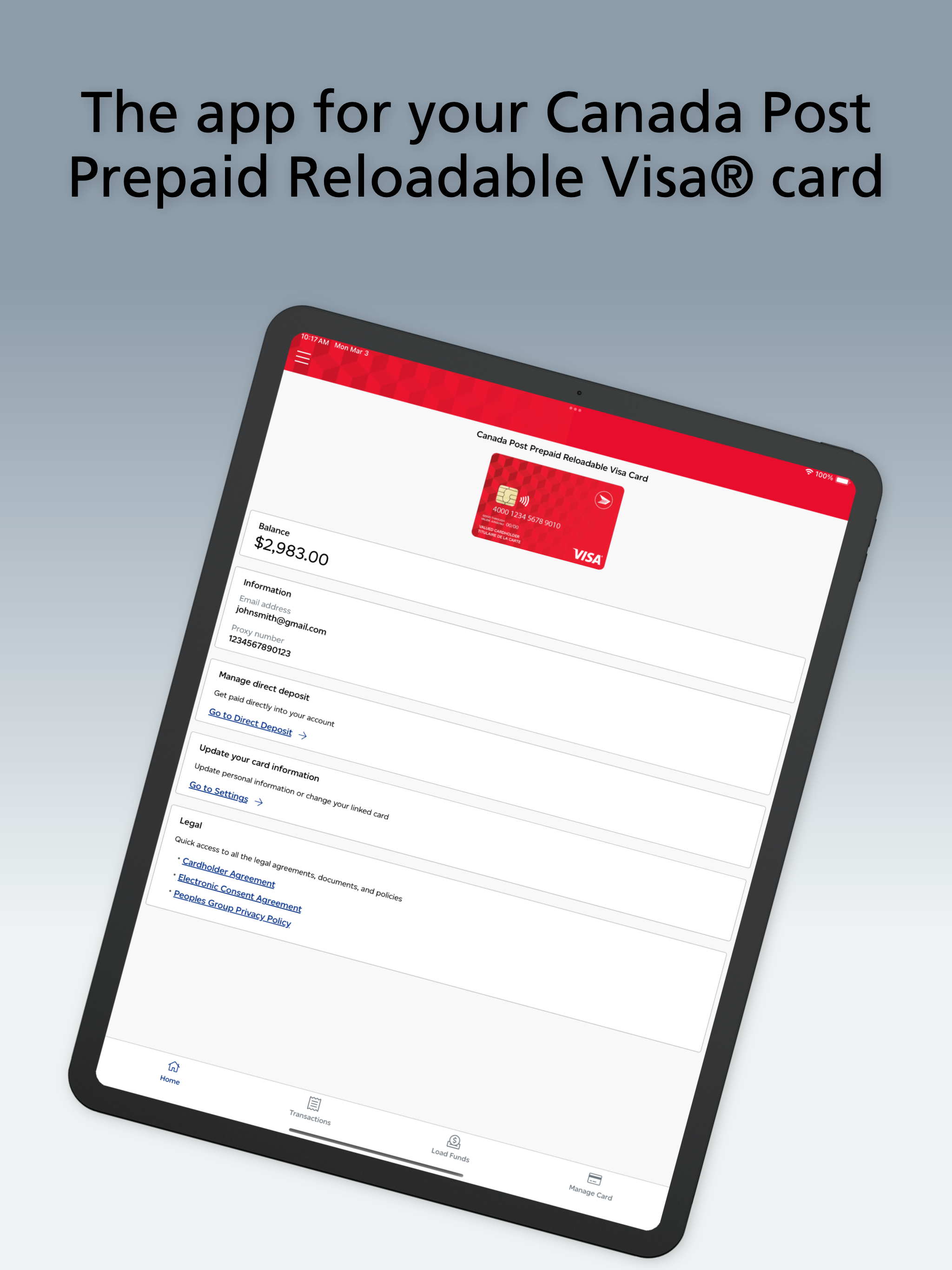 Canada Post Prepaid Card