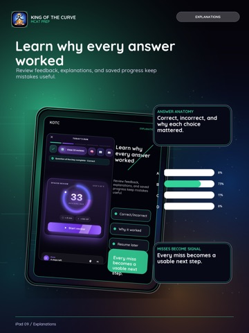 MCAT: King of the Curve iPad screenshot