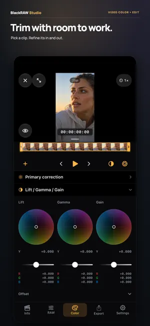 BlackRAW Studio: Color Grading screenshot 3
