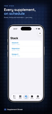 Supplement Streak: Tracker screenshot