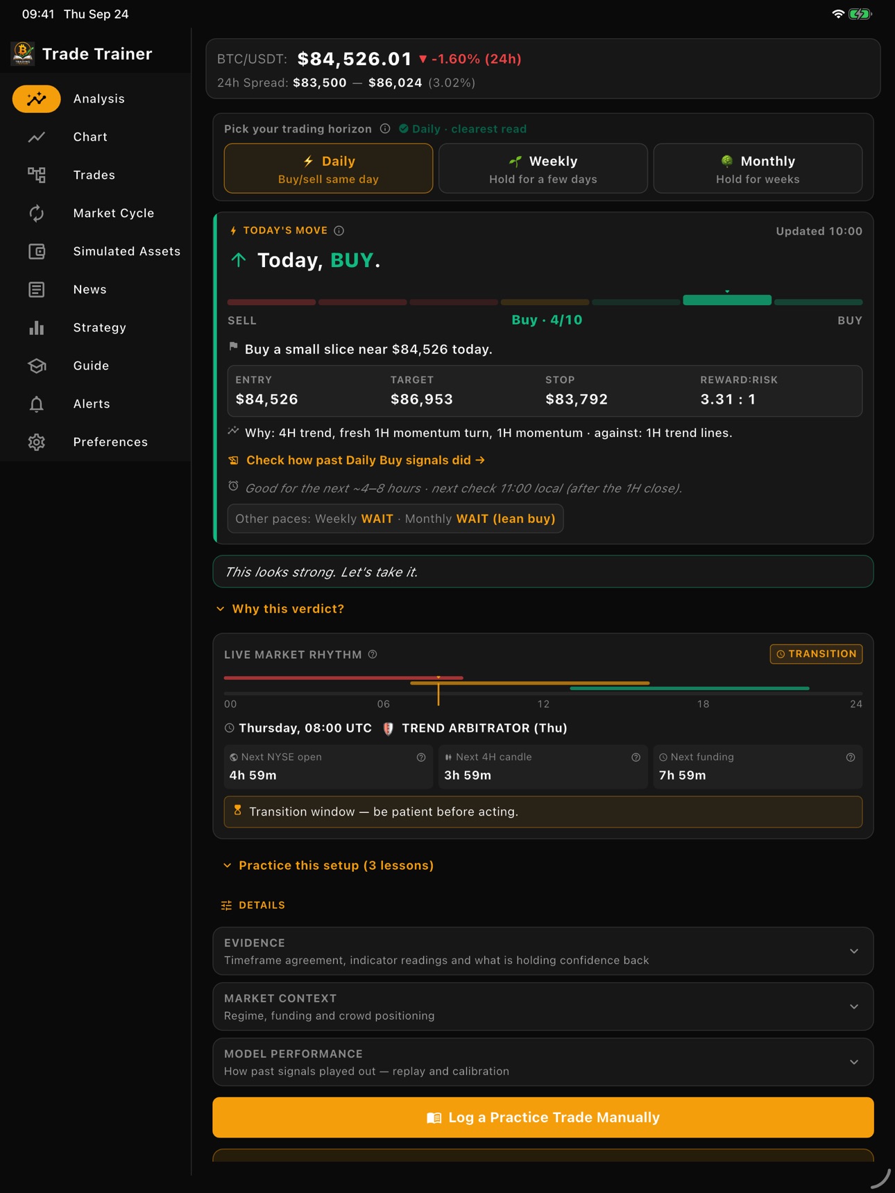 Screenshot 6 of Trade Trainer BTC