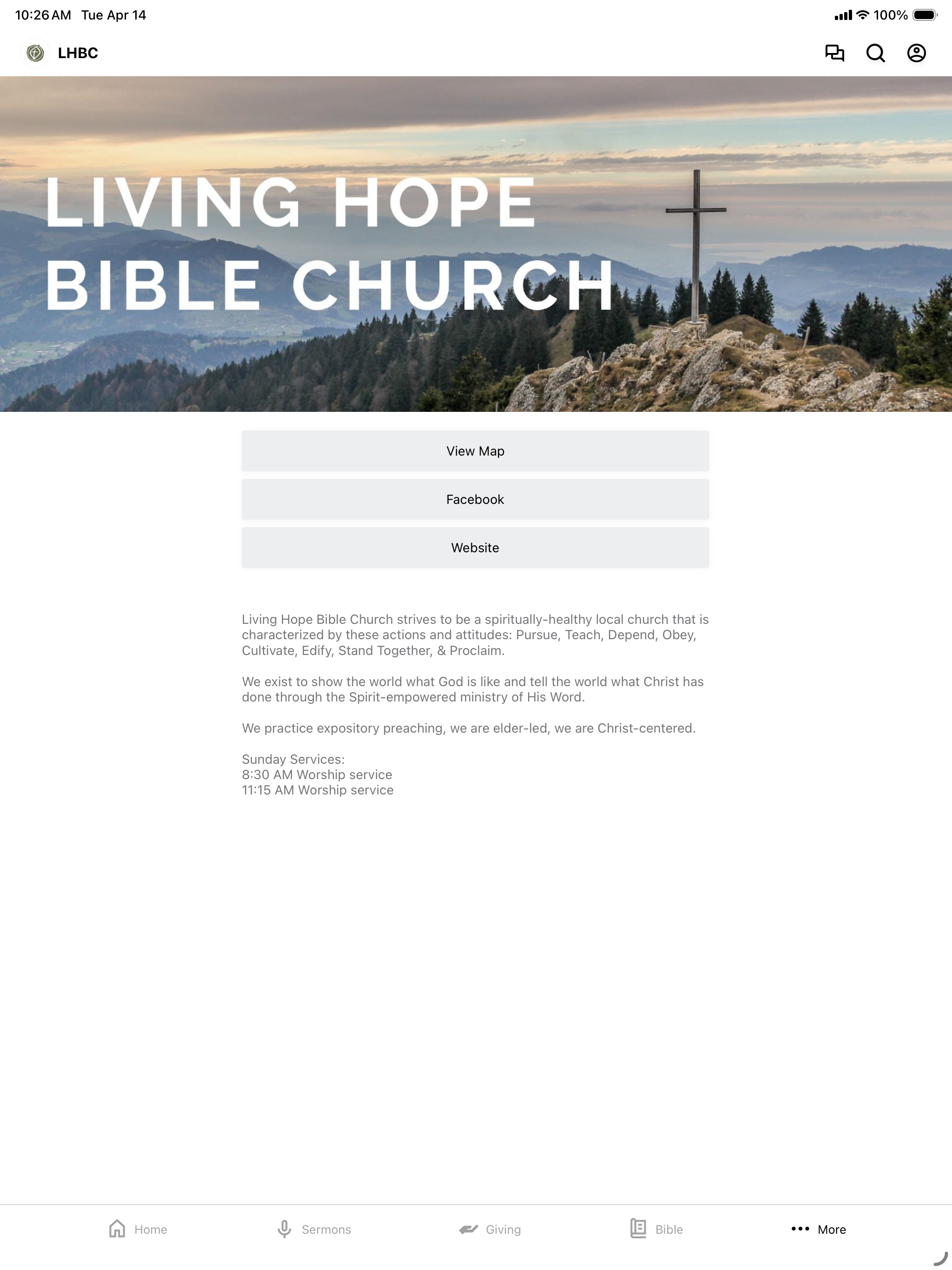 Living Hope Bible Church screenshot 6