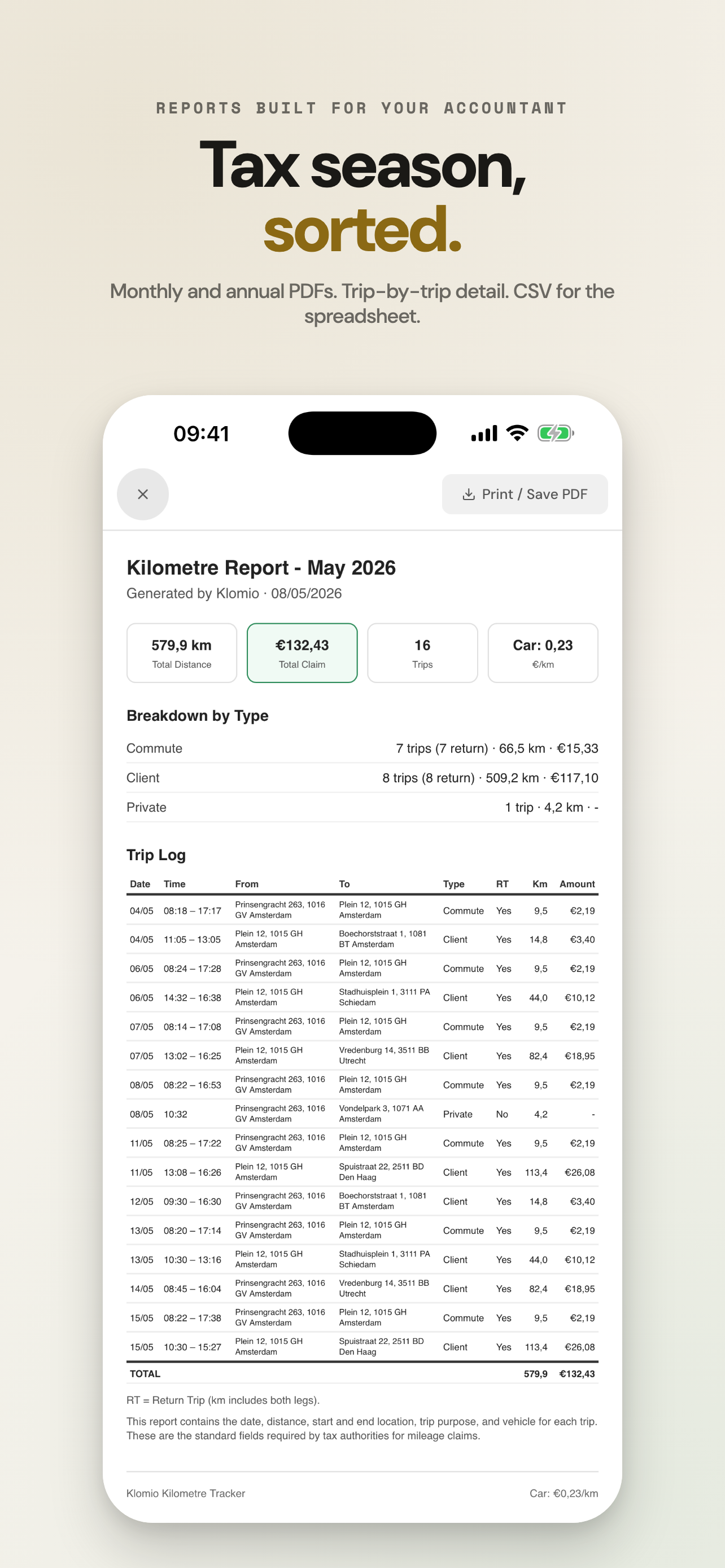 Klomio - Mileage Tracker screenshot 4
