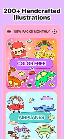 AI-Free Kids Coloring • Mea iPhone screenshot