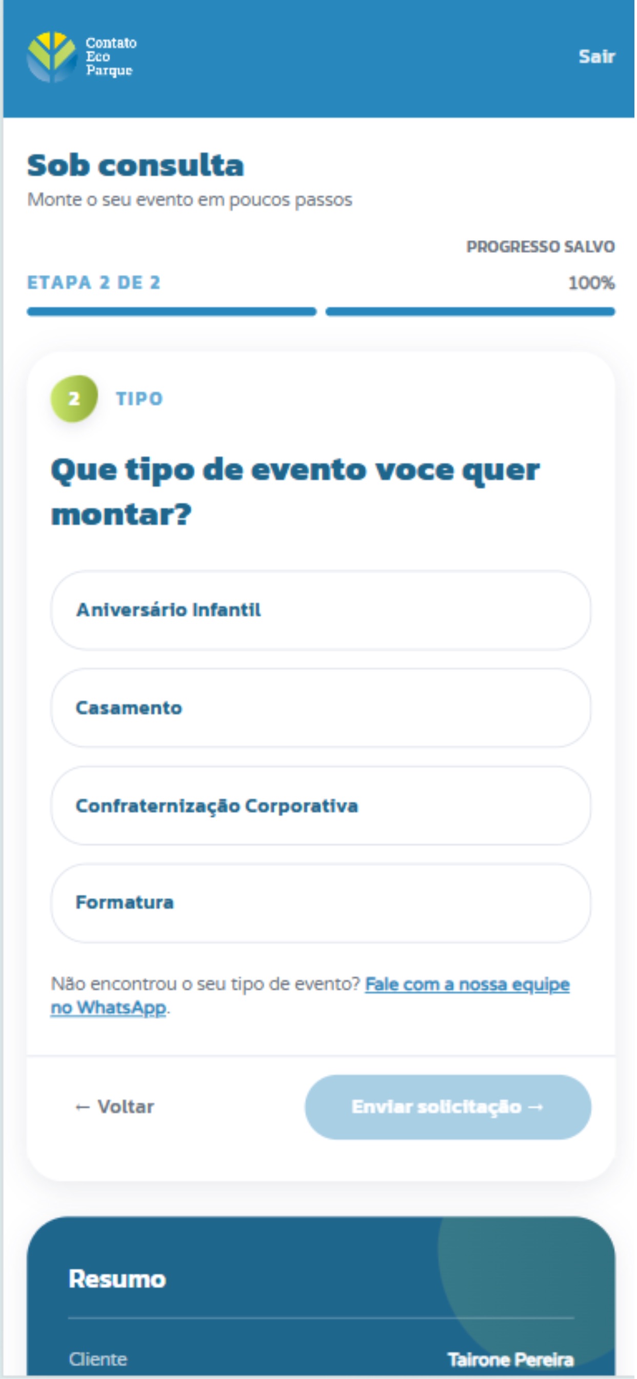 Screenshot 3 of Contato Parques | Seu Evento