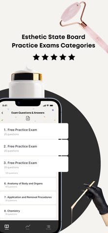 Esthetician Exam Practice iPhone screenshot
