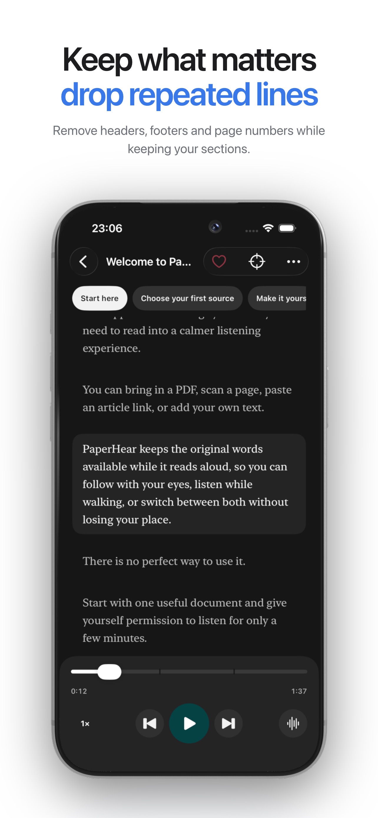 Screenshot 3 of PaperHear - Text to Speech