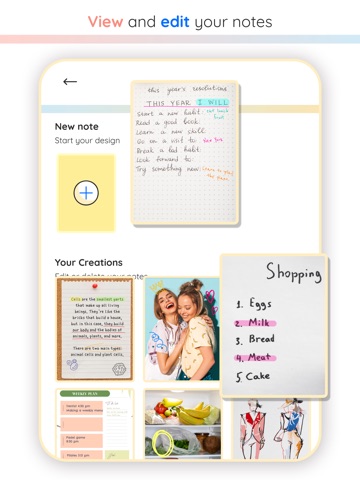 Write & take notes doodle draw iPad screenshot