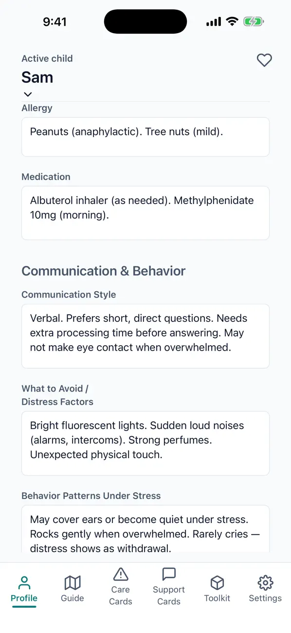 Screenshot #1 pour calmER Companion