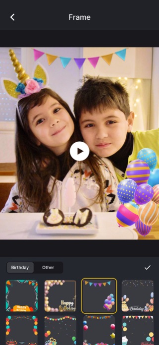 Birthday Video Maker App Screenshot 2 of 7