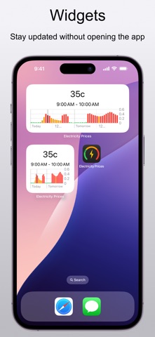 Electricity Prices - Widget Screenshot 2 of 5