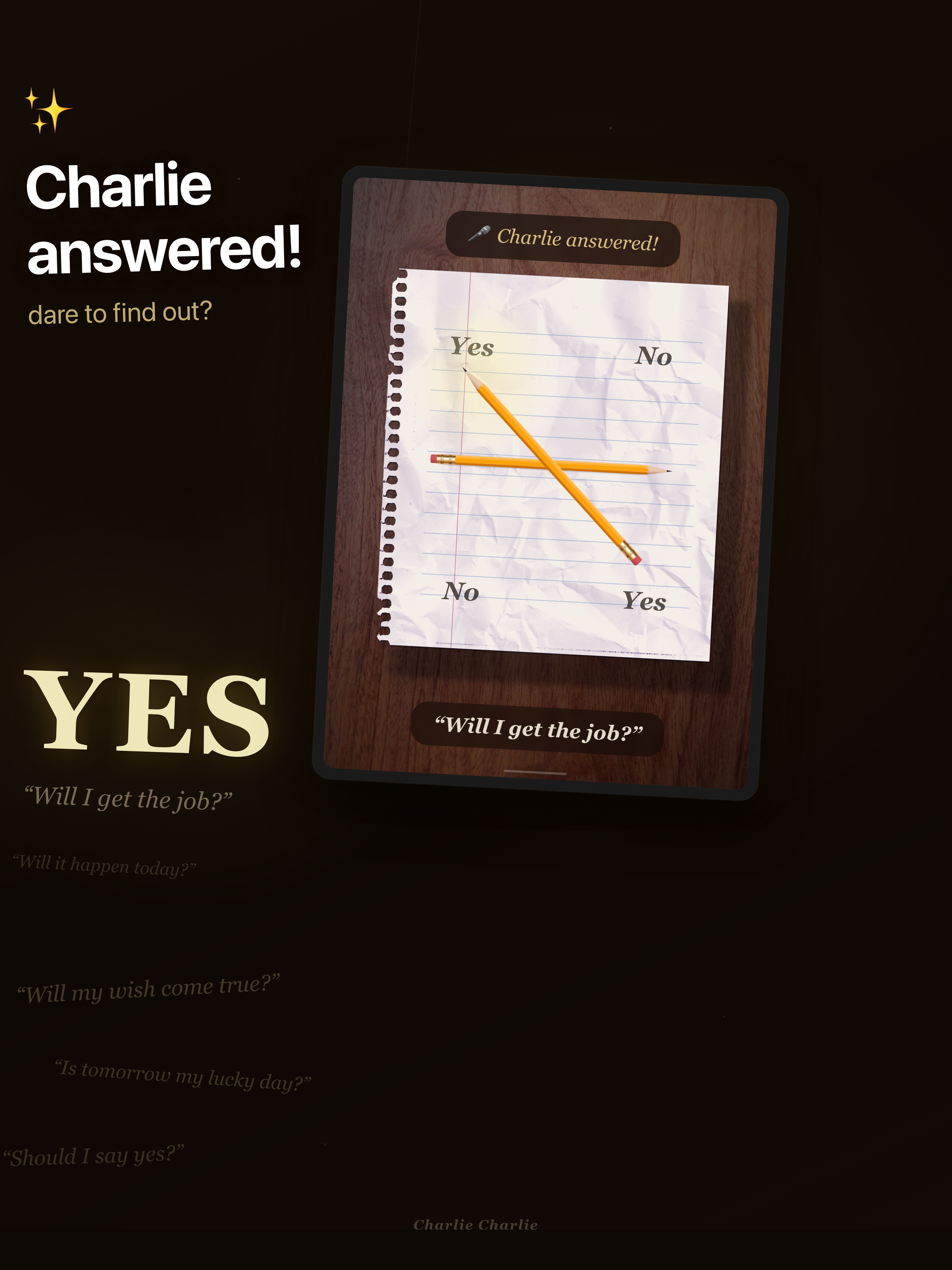 Charlie Charlie, Are You Here?