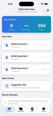 KCNA Exam Dojo screenshot