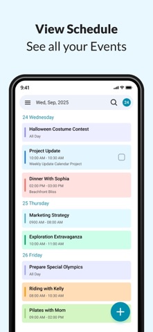 Calendar - 2025 iPhone screenshot