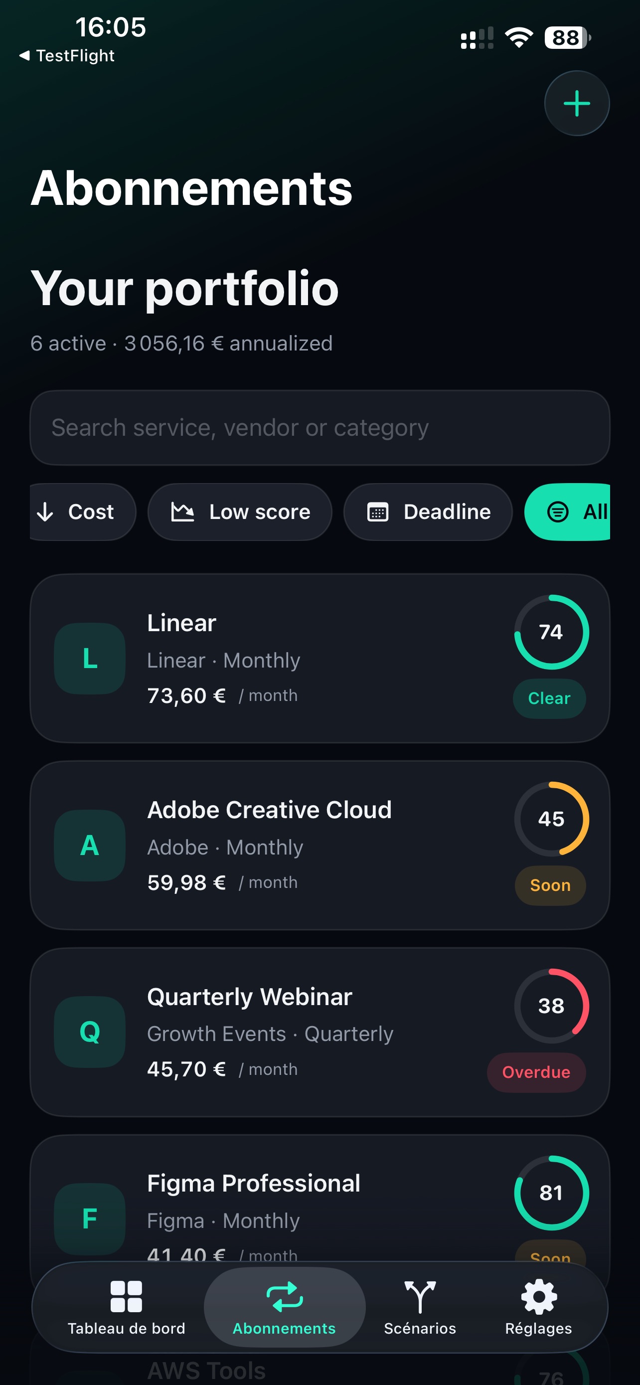 Screenshot 3 of SubControl Pro