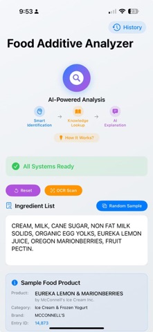 Food Additive Lens screenshot