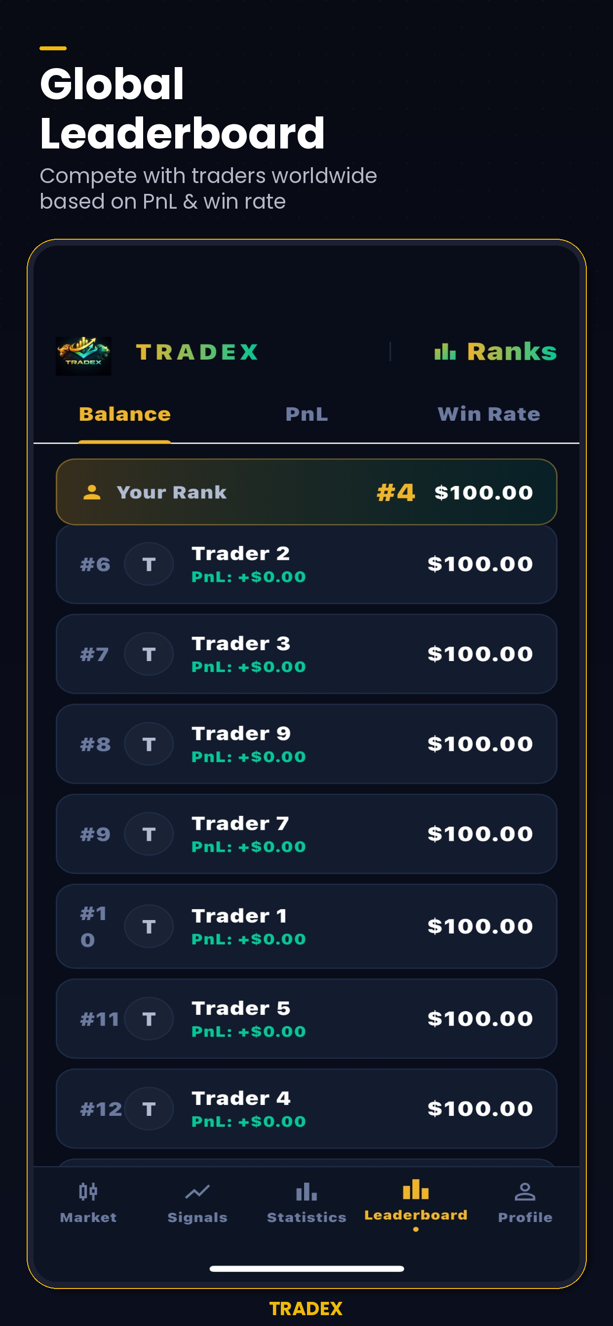 TradeX Simulation