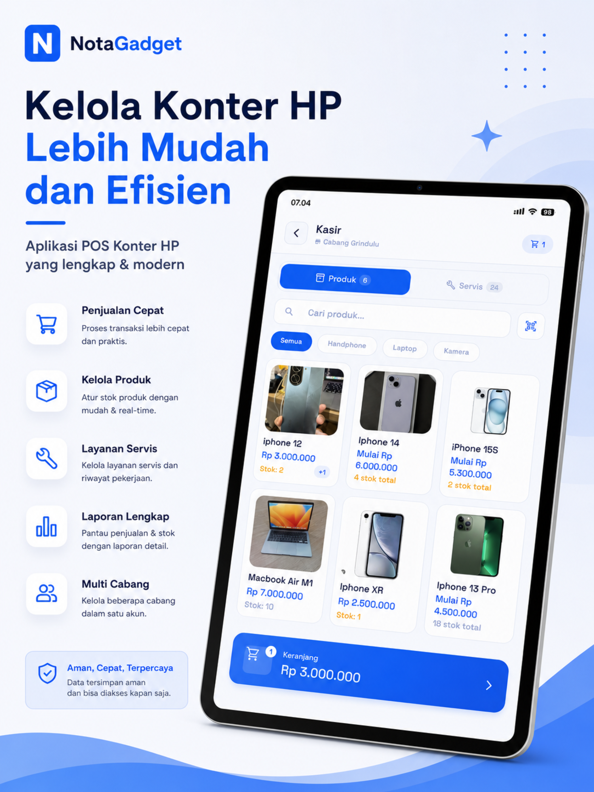 NotaGadget - Kasir Konter HP screenshot 13