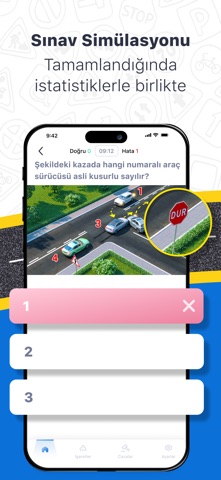 Emyat: Ehliyet Sınav Soruları iPhone screenshot