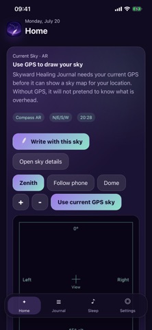 Skyward Healing Journal iPhone screenshot