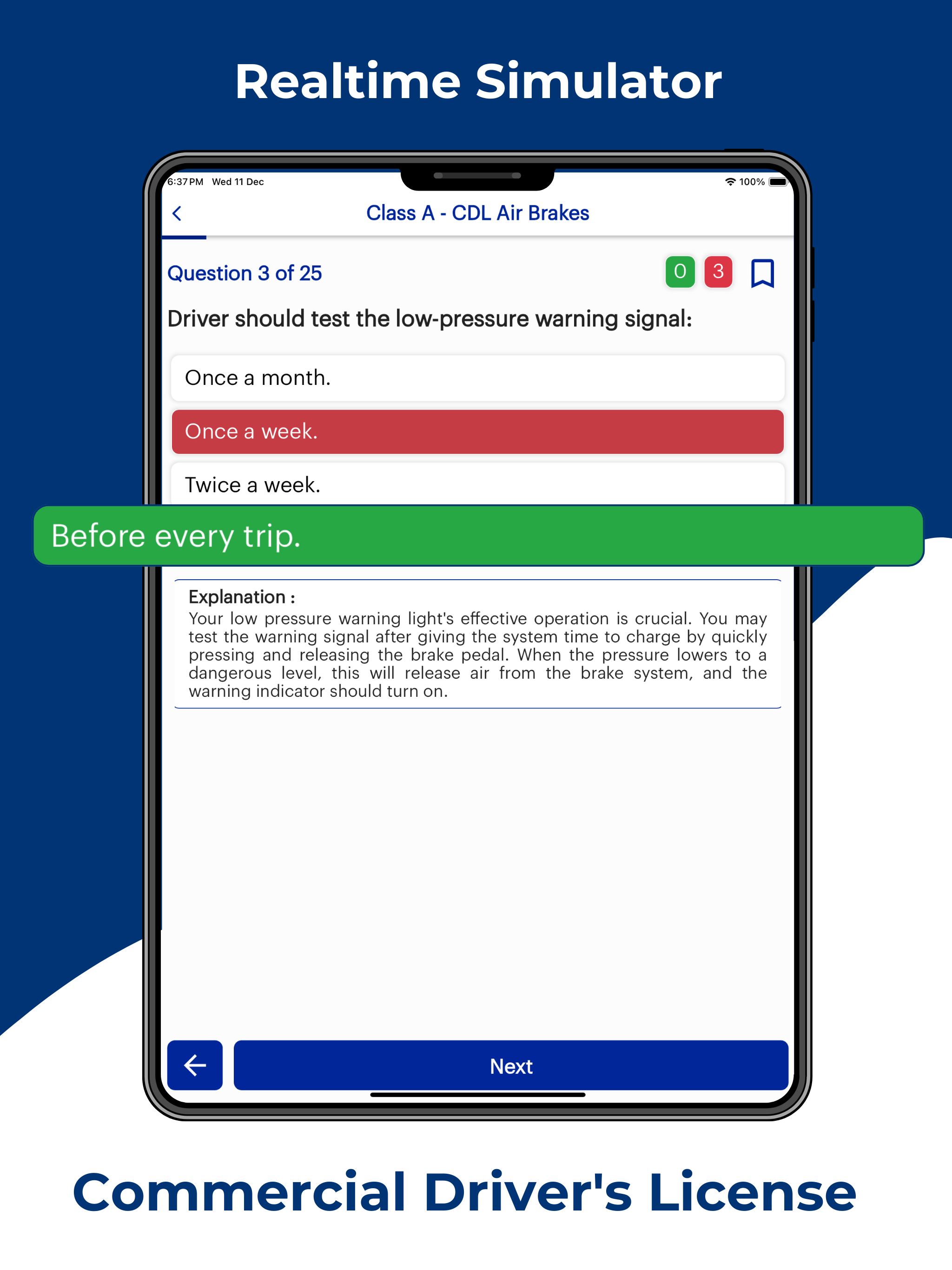 Colorado CDL Permit Practice