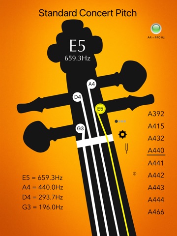 Violin Tuner Basic iPad screenshot