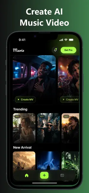 Muvia: AI Music Video Studio screenshot 1
