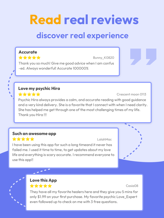Healer: Live Psychic Readings iPad screenshot 7 - Lifestyle app