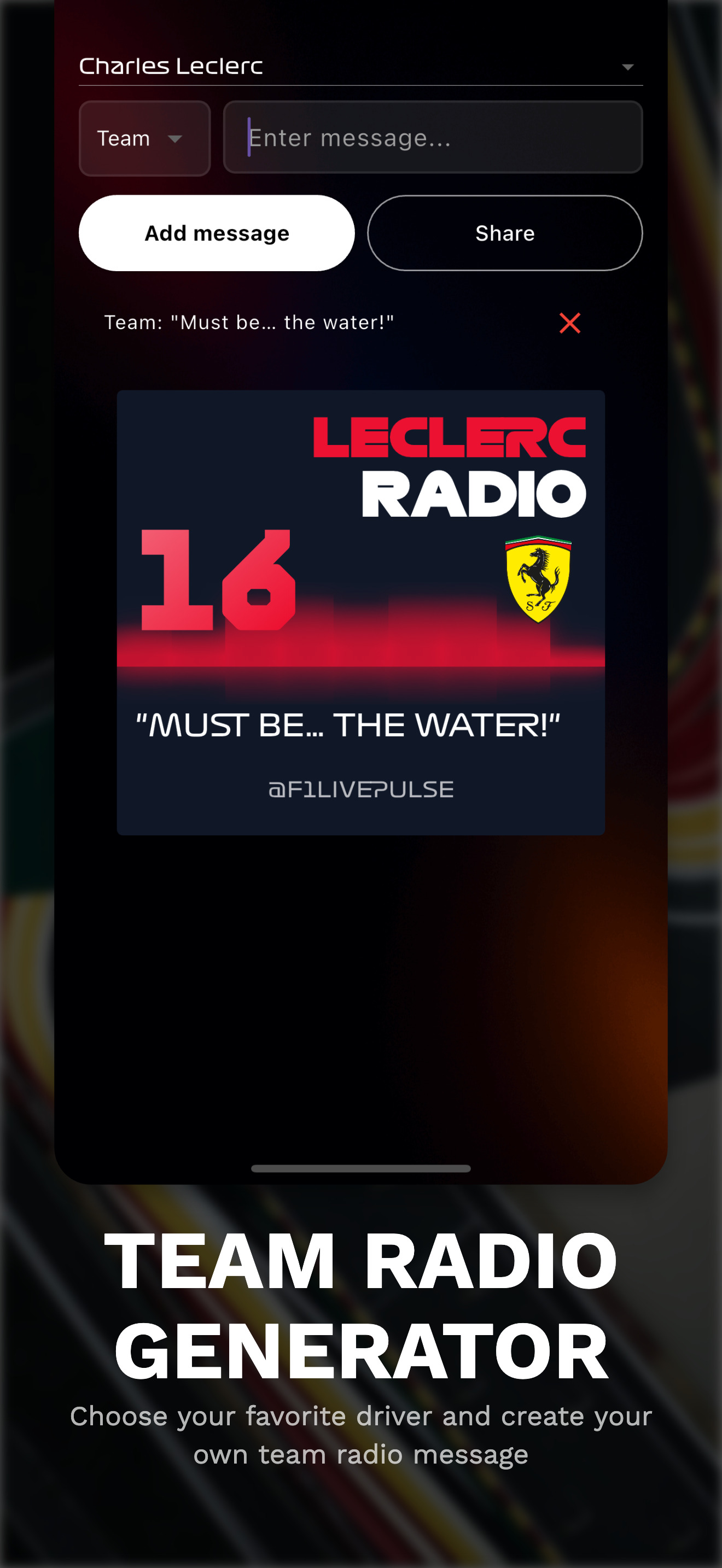 Formula Live Pulse