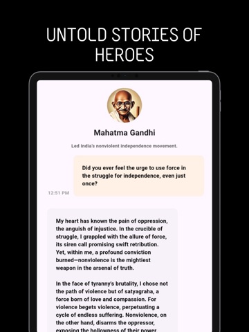 Timeless AI : Chat, Play iPad screenshot
