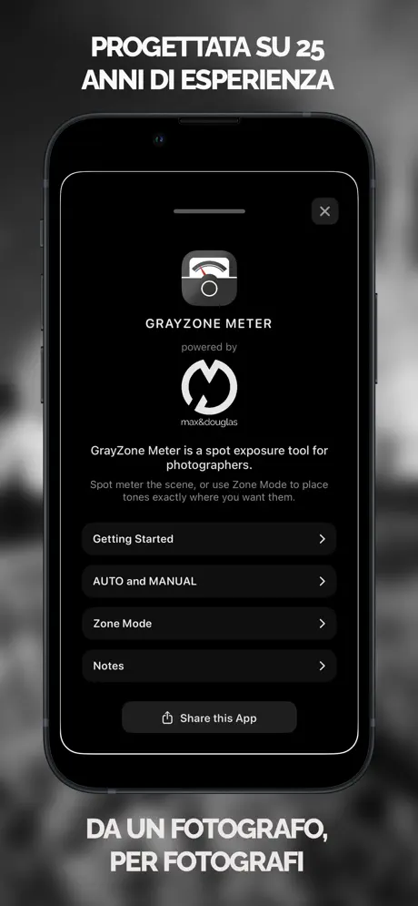 GrayZone - Esposimetro screenshot 5