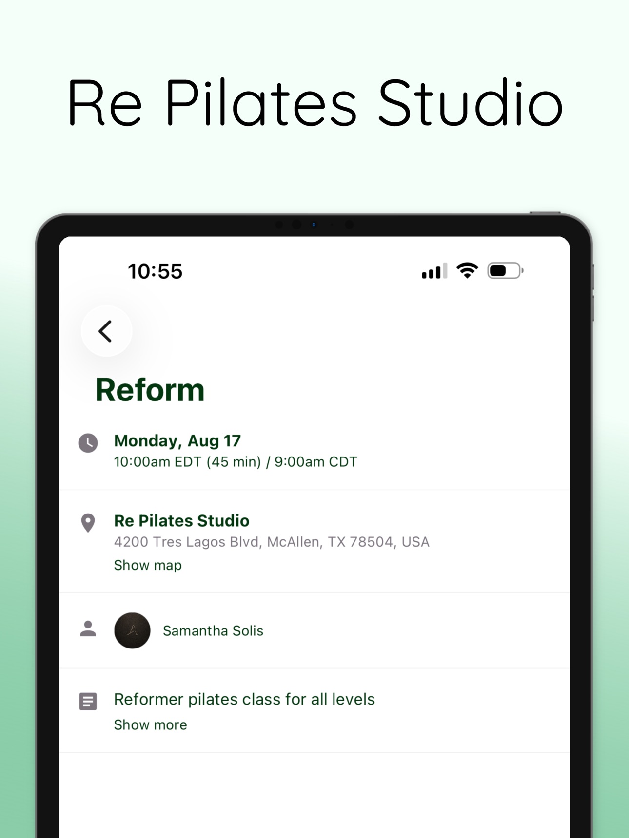 Screenshot 8 of Re Pilates Studio
