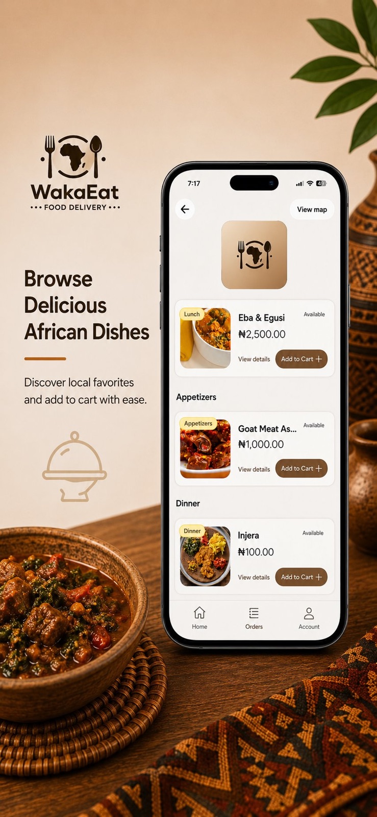 WakaEat: African Food Delivery iphone screenshot 4
