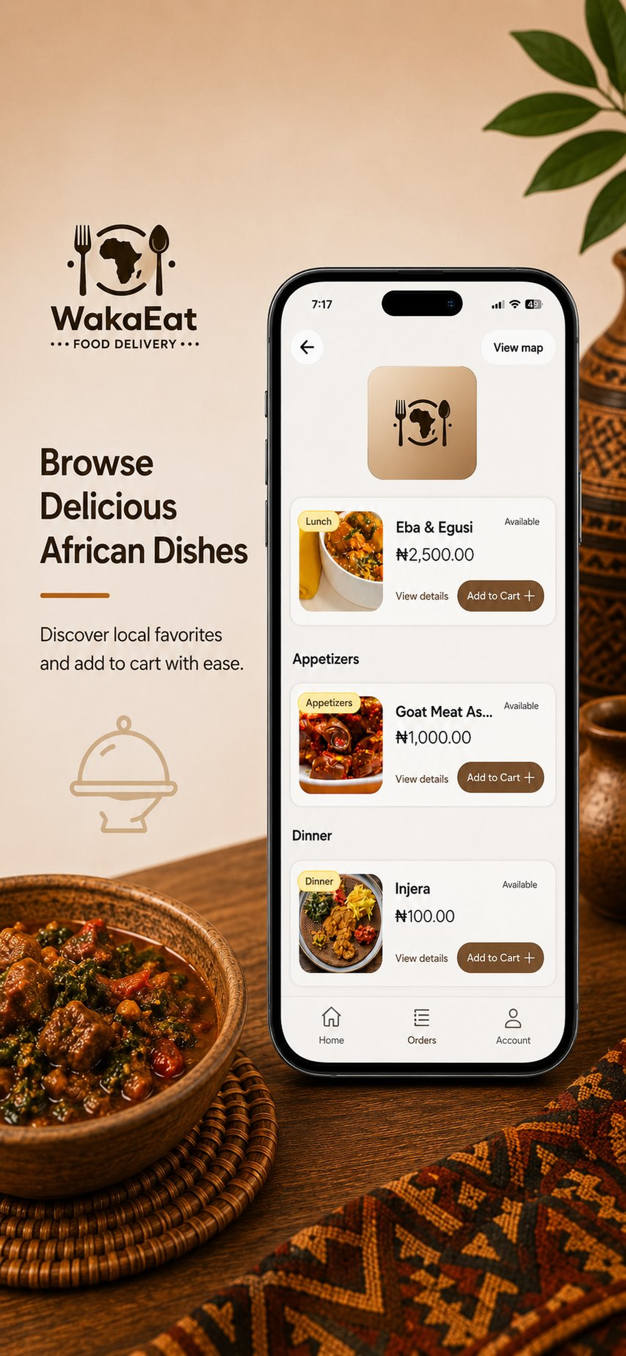 WakaEat: African Food Delivery screenshot 4